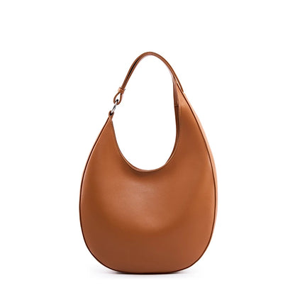 Leather Half Moon Bag