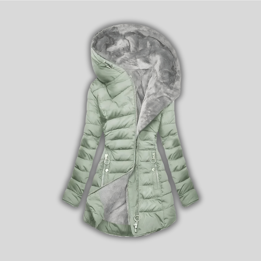 ROSALIE | MANTEAU CONFORTABLE ENFOMÉ DE FOURRURE