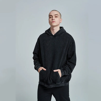 Vintage Washed Cotton Hoodie