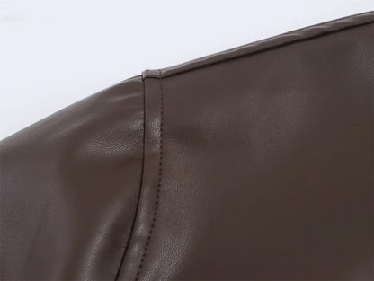 Abrigo largo de cuero sintético para mujer para otoño invierno 2024: chaqueta hipoalergénica de tendencia