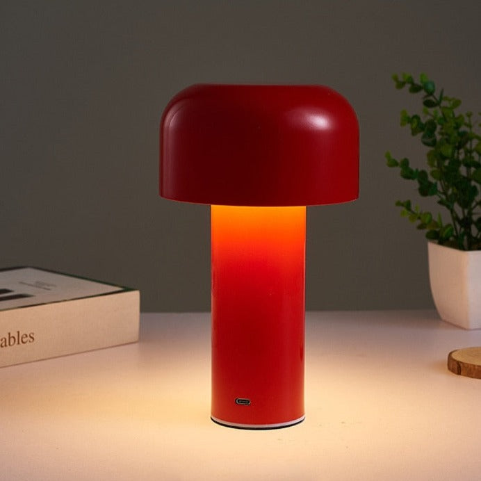 Italian Style Mushroom Cordless Table Lamp Nordic Luxury