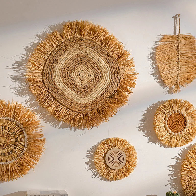 Rustic Straw Wall Decor