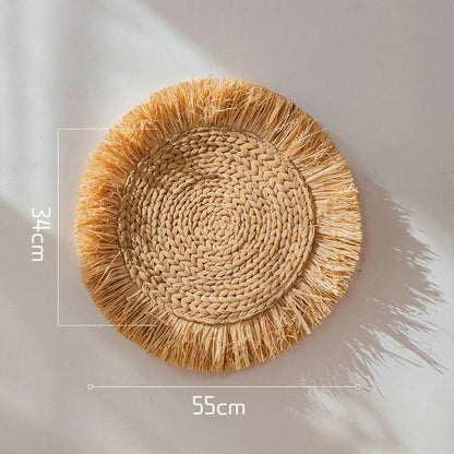 Rustic Straw Wall Decor