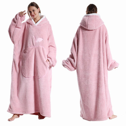 Cozy Hooded Blanket Robe