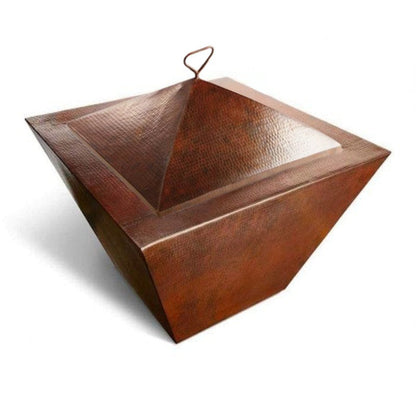 HPC Fire Sierra Hammered Copper Square Fire Pit Cover