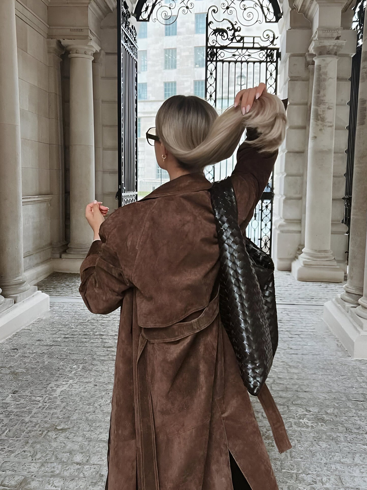 NORA | TRENCH COAT EN VEAU SUEDE