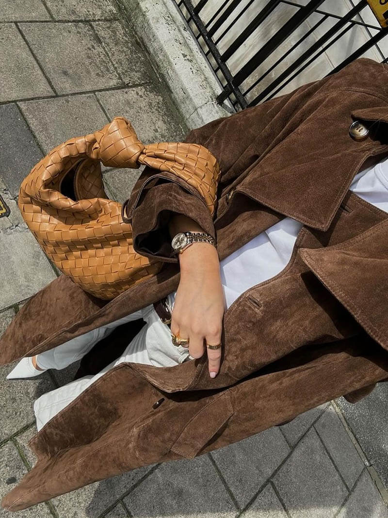 Katie | Suede TrenchCoat