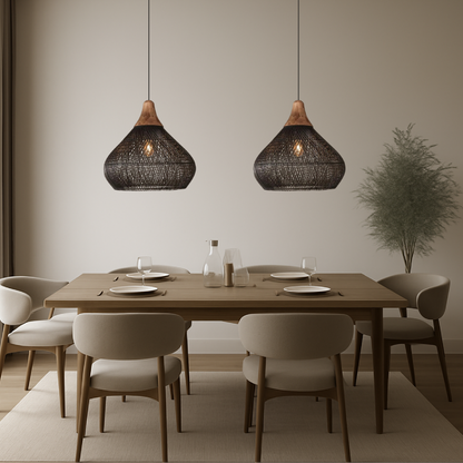 Élégant Plafonnier Design Japonais