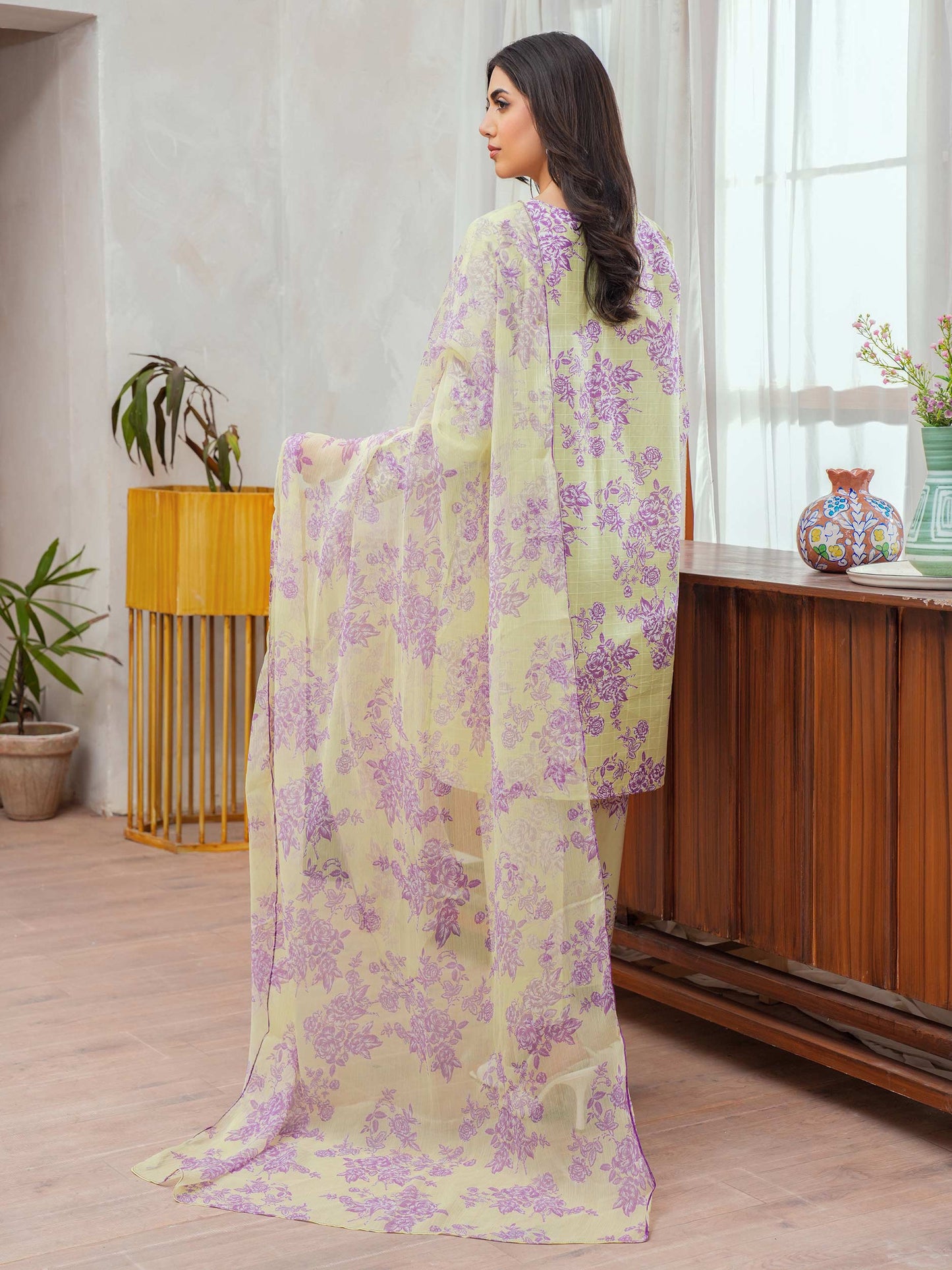3 Piece Lawn Suit-Embroidered (Unstitched)