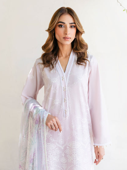 3 Piece Lawn Suit-Embroidered (Unstitched)