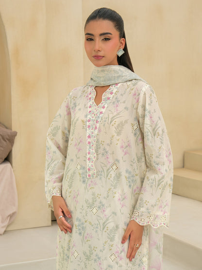 3 Piece Lawn Suit-Embroidered (Unstitched)