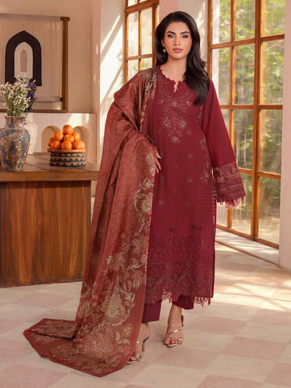 3 Piece Lawn Suit-Embroidered (Unstitched)