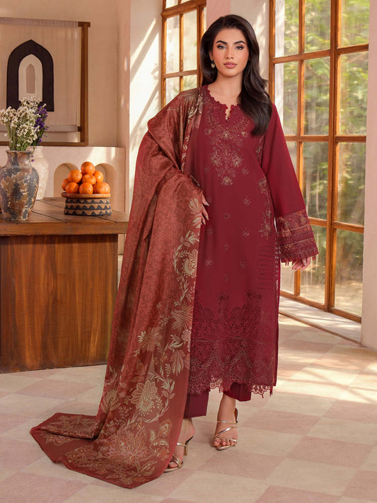 3 Piece Lawn Suit-Embroidered (Unstitched)