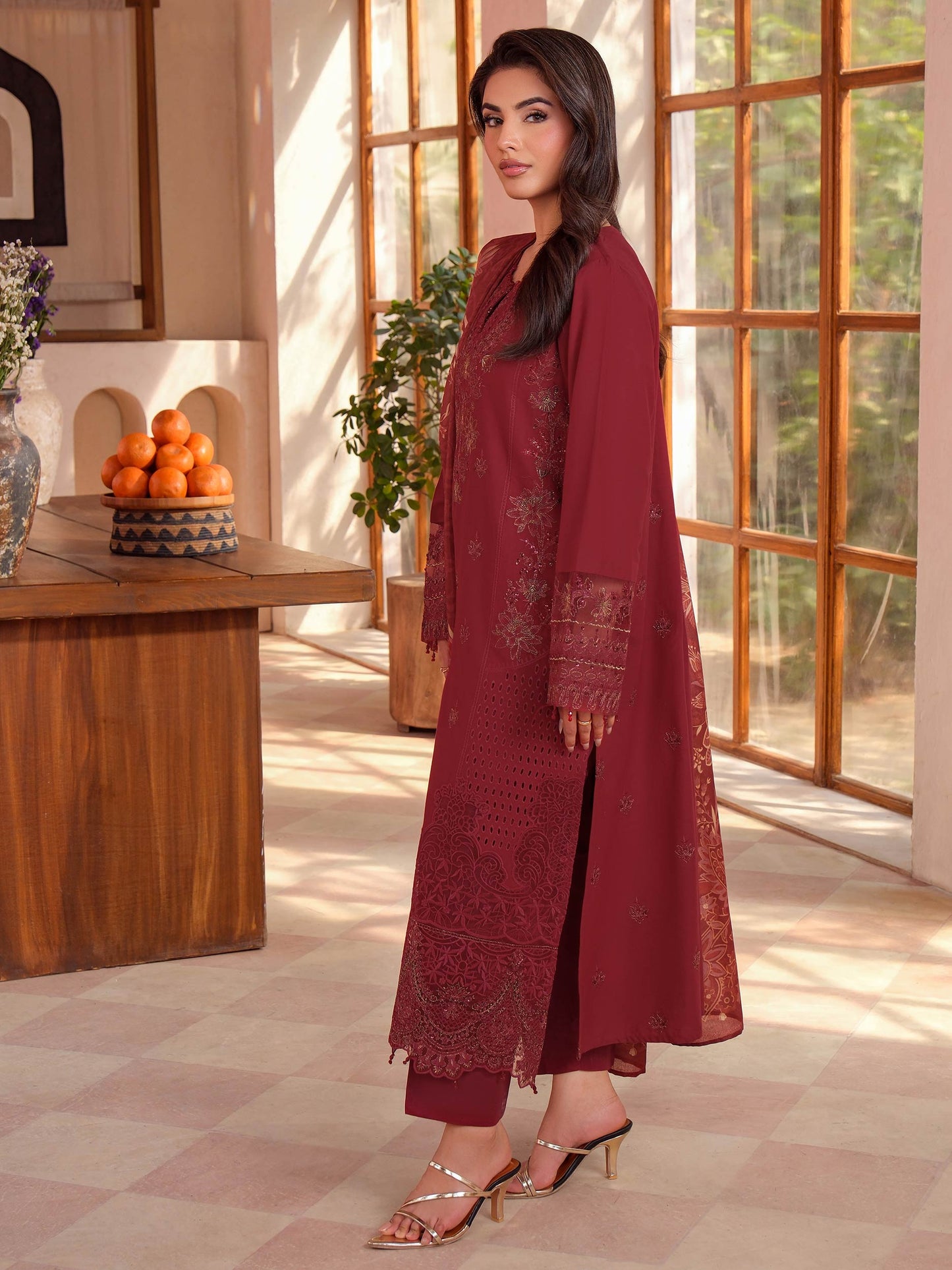 3 Piece Lawn Suit-Embroidered (Unstitched)