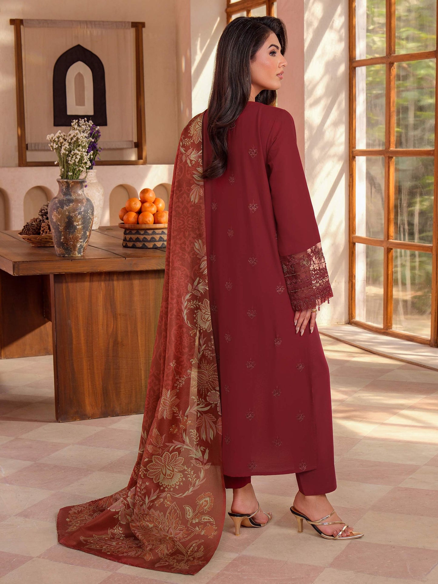 3 Piece Lawn Suit-Embroidered (Unstitched)