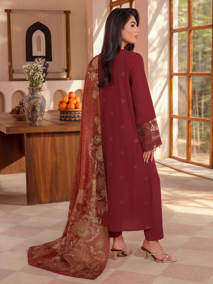 3 Piece Lawn Suit-Embroidered (Unstitched)