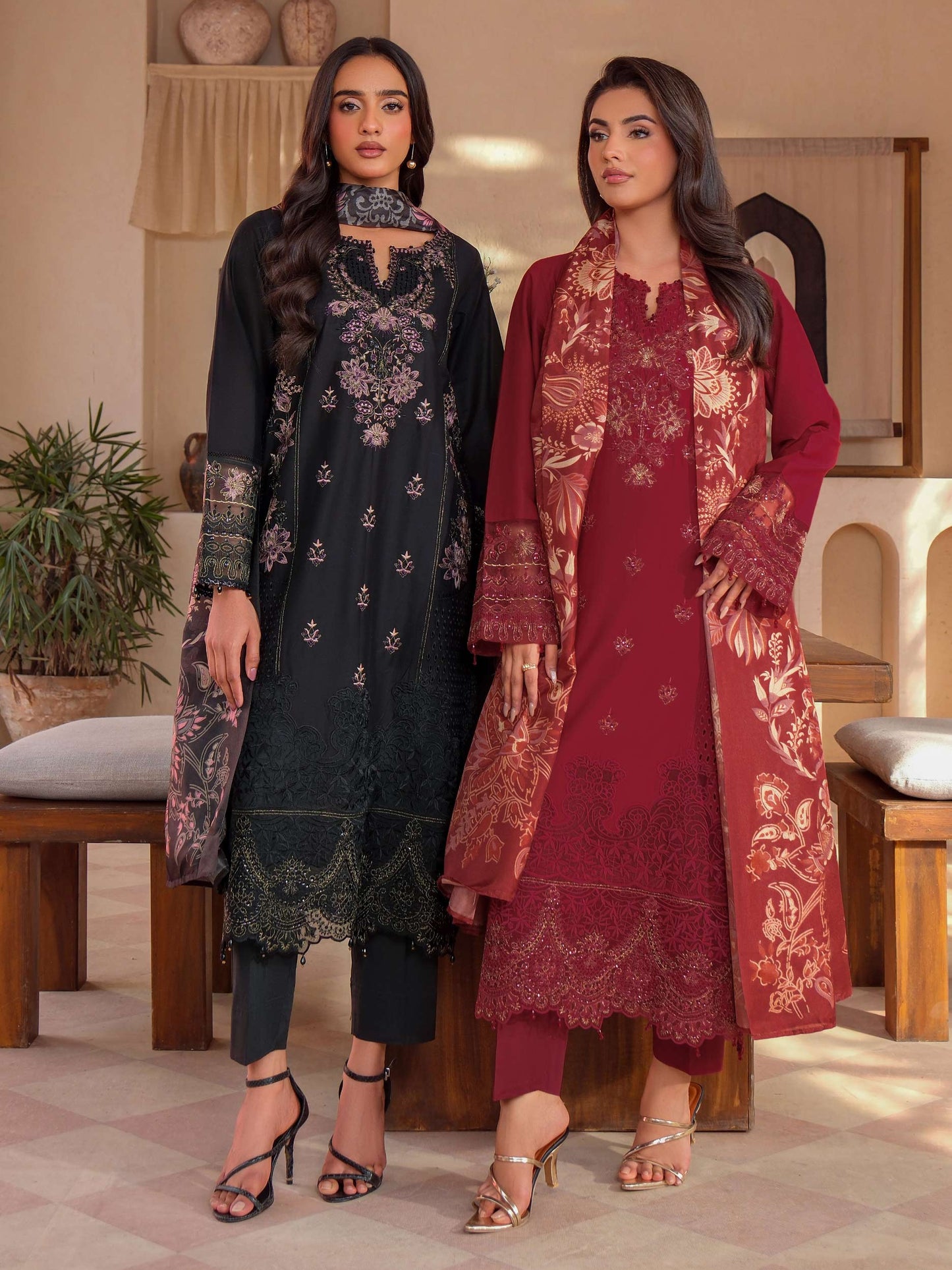 3 Piece Lawn Suit-Embroidered (Unstitched)