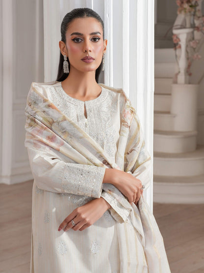 3 Piece Lawn Suit-Embroidered (Unstitched)