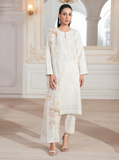 3 Piece Lawn Suit-Embroidered (Unstitched)