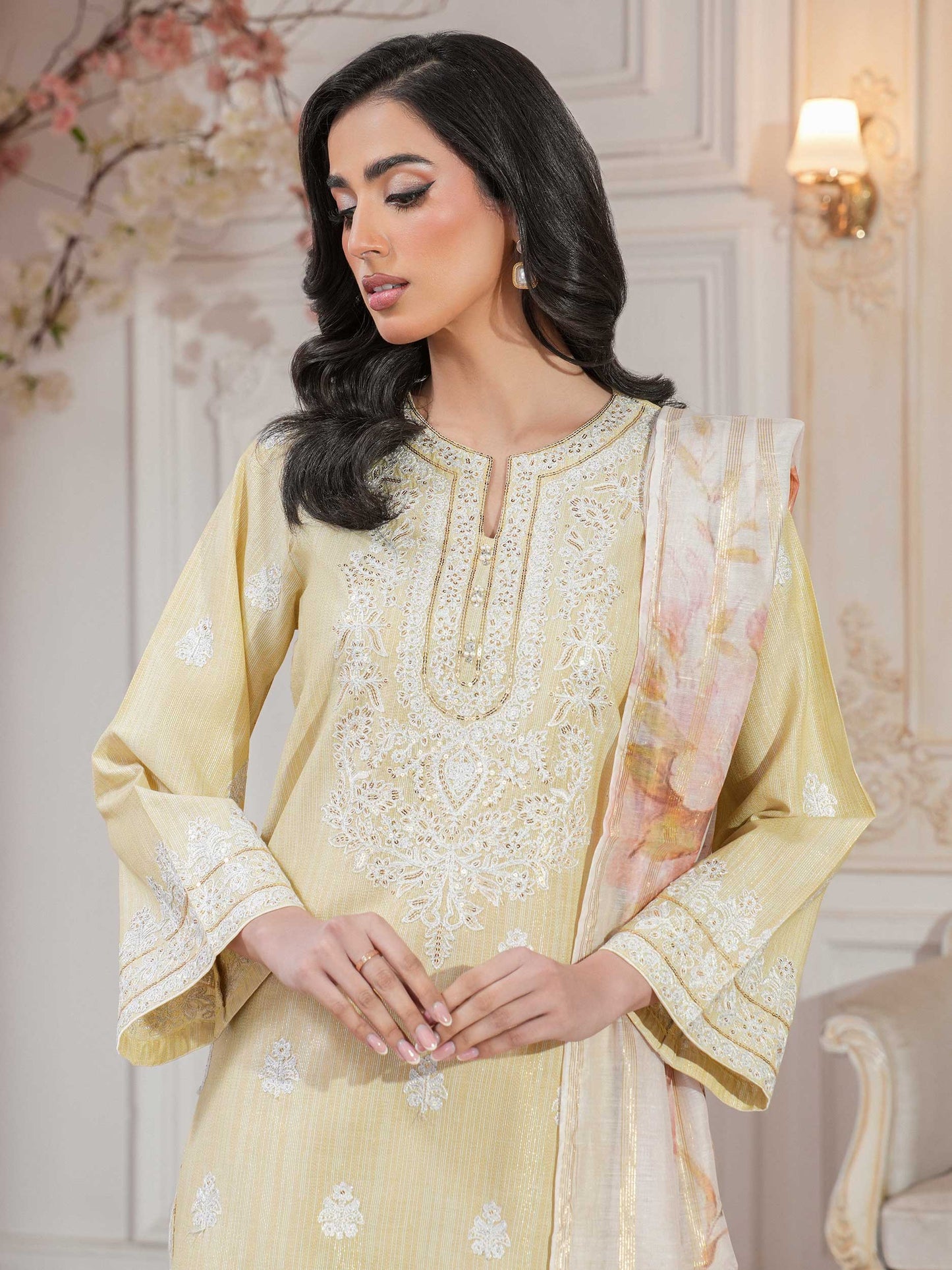 3 Piece Lawn Suit-Embroidered (Unstitched)