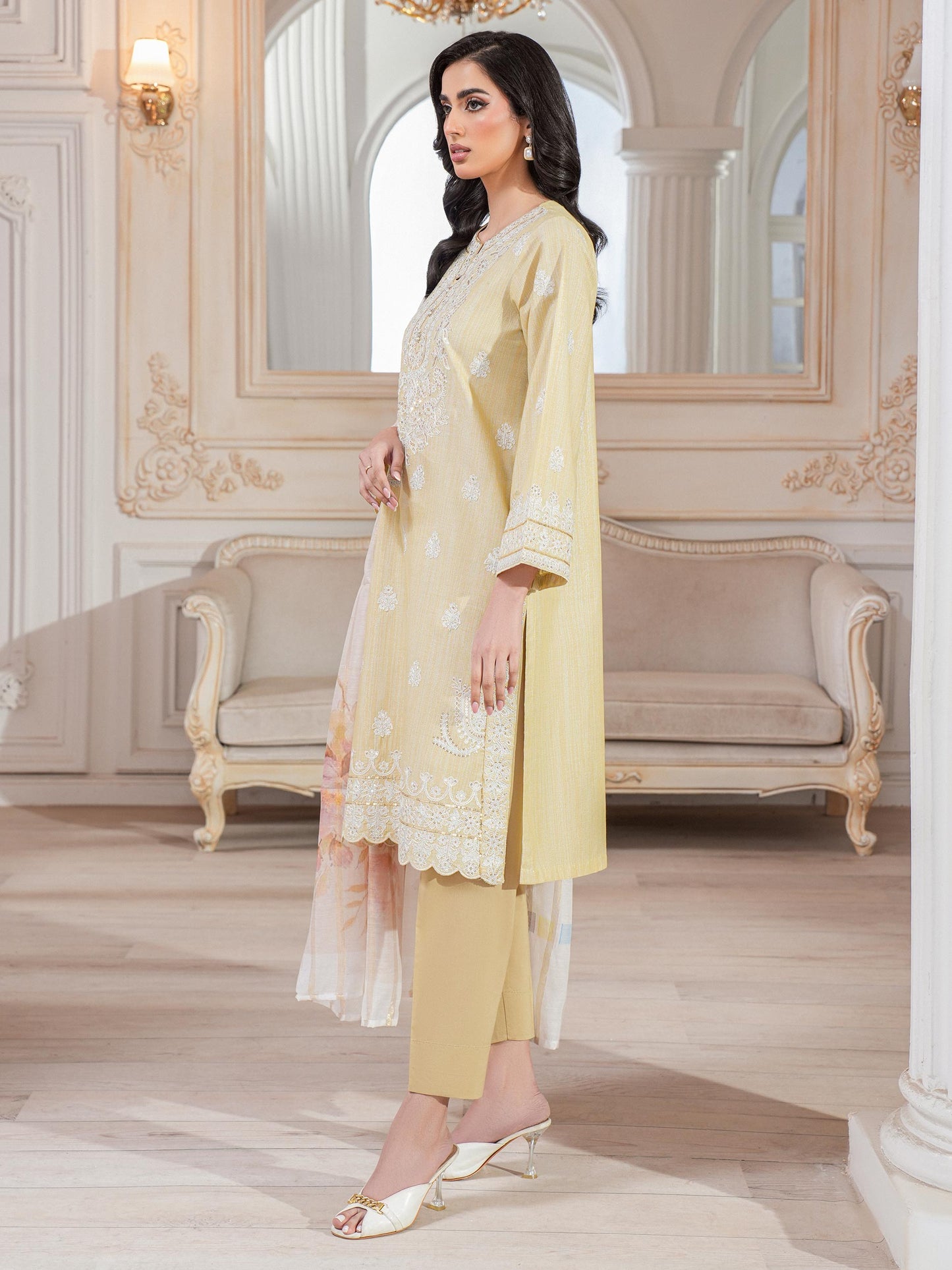 3 Piece Lawn Suit-Embroidered (Unstitched)