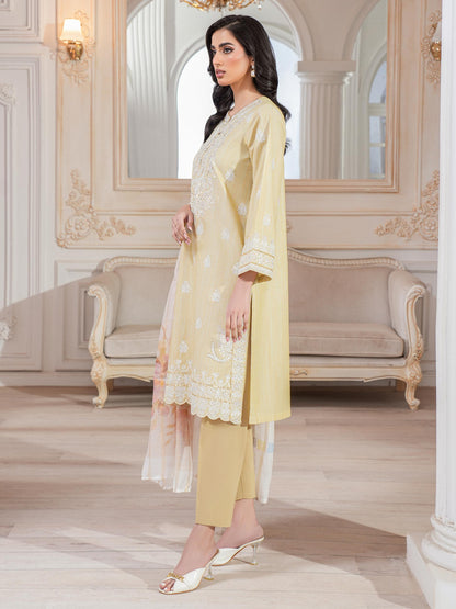3 Piece Lawn Suit-Embroidered (Unstitched)