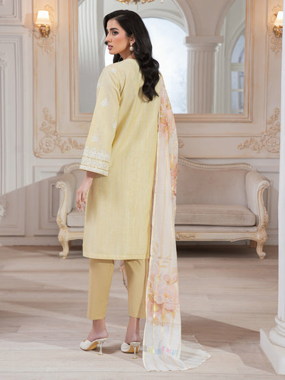 3 Piece Lawn Suit-Embroidered (Unstitched)