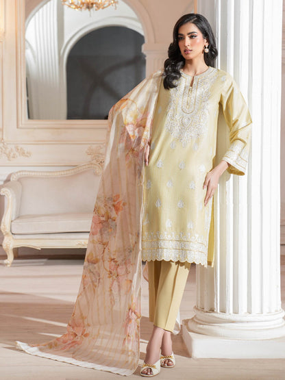 3 Piece Lawn Suit-Embroidered (Unstitched)