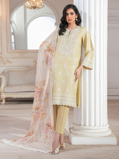 3 Piece Lawn Suit-Embroidered (Unstitched)