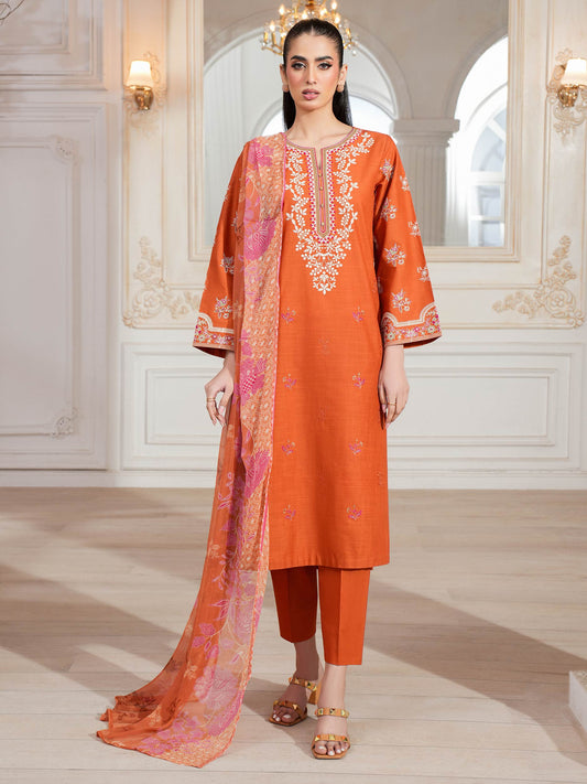 3 Piece Lawn Suit-Embroidered (Unstitched)