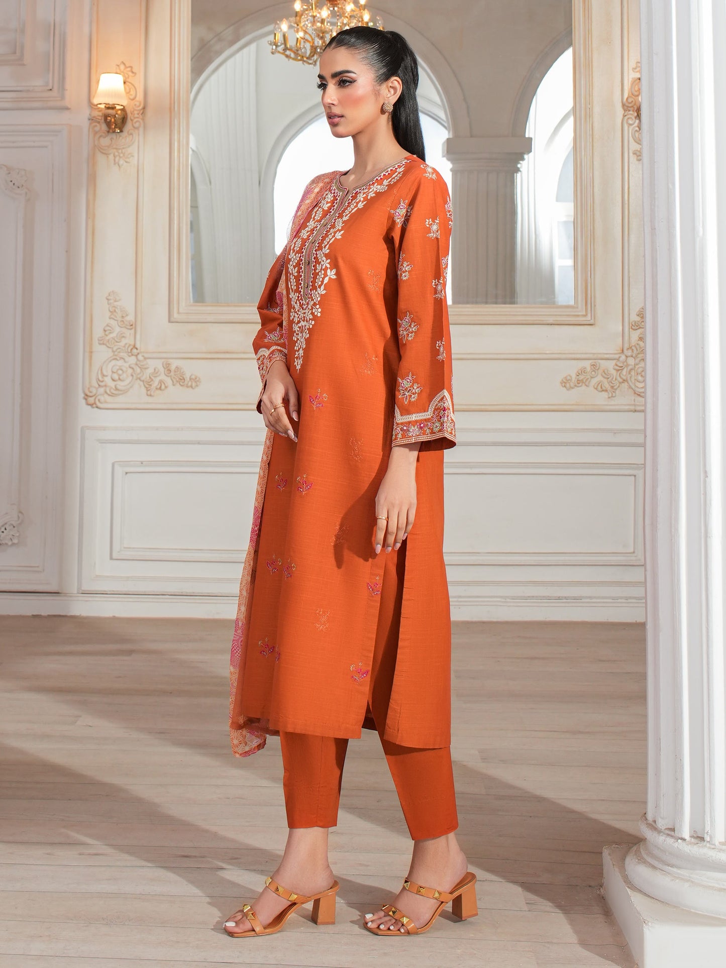 3 Piece Lawn Suit-Embroidered (Unstitched)