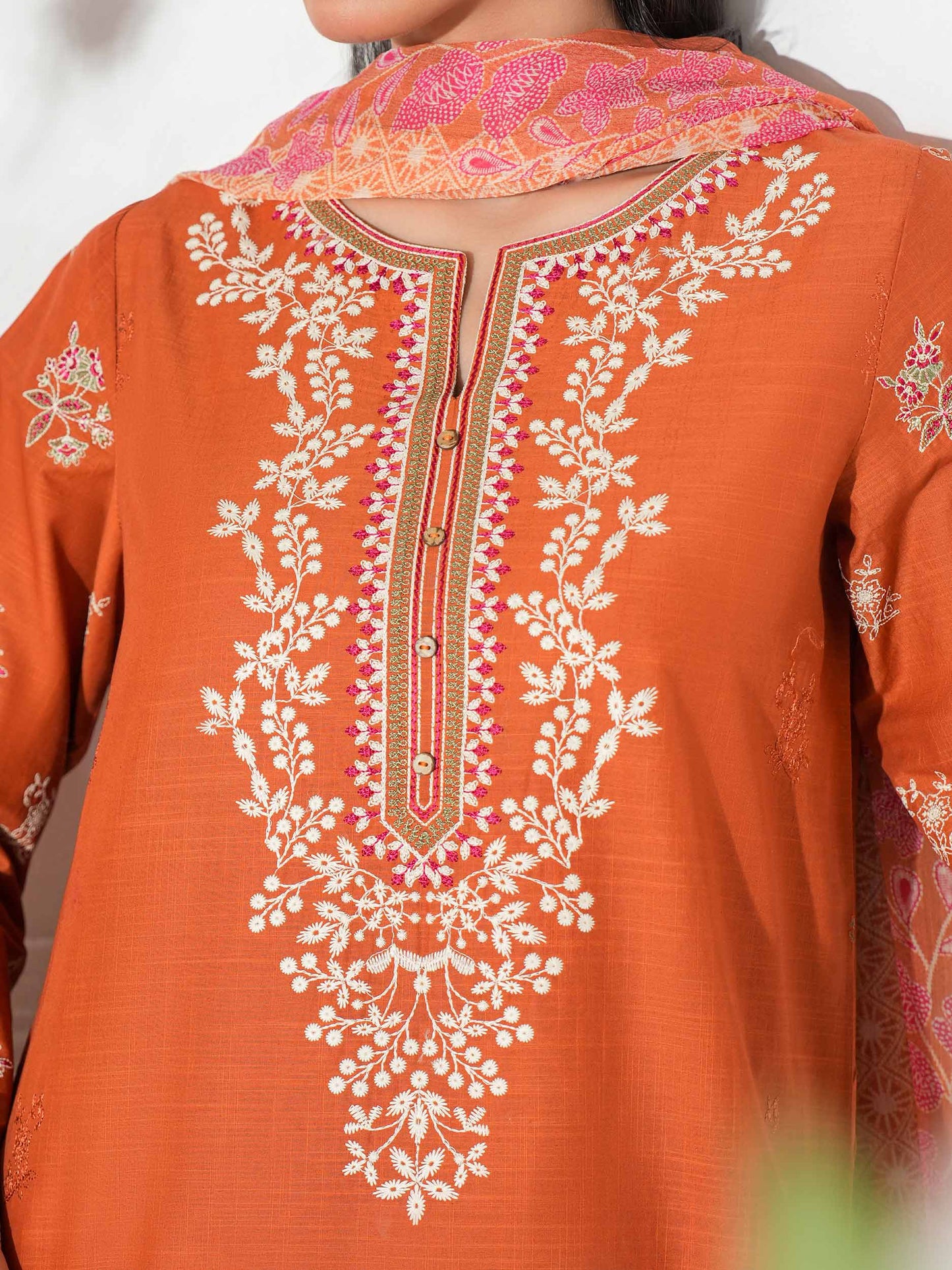 3 Piece Lawn Suit-Embroidered (Unstitched)