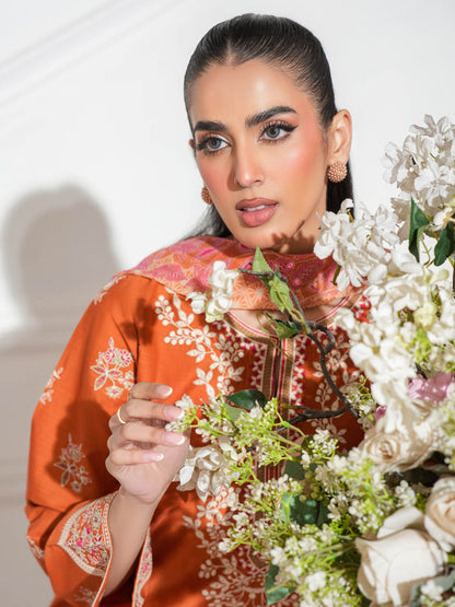 3 Piece Lawn Suit-Embroidered (Unstitched)