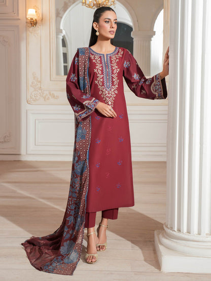 3 Piece Lawn Suit-Embroidered (Unstitched)