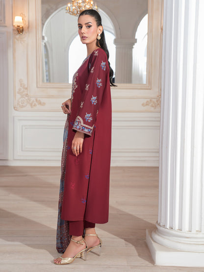 3 Piece Lawn Suit-Embroidered (Unstitched)