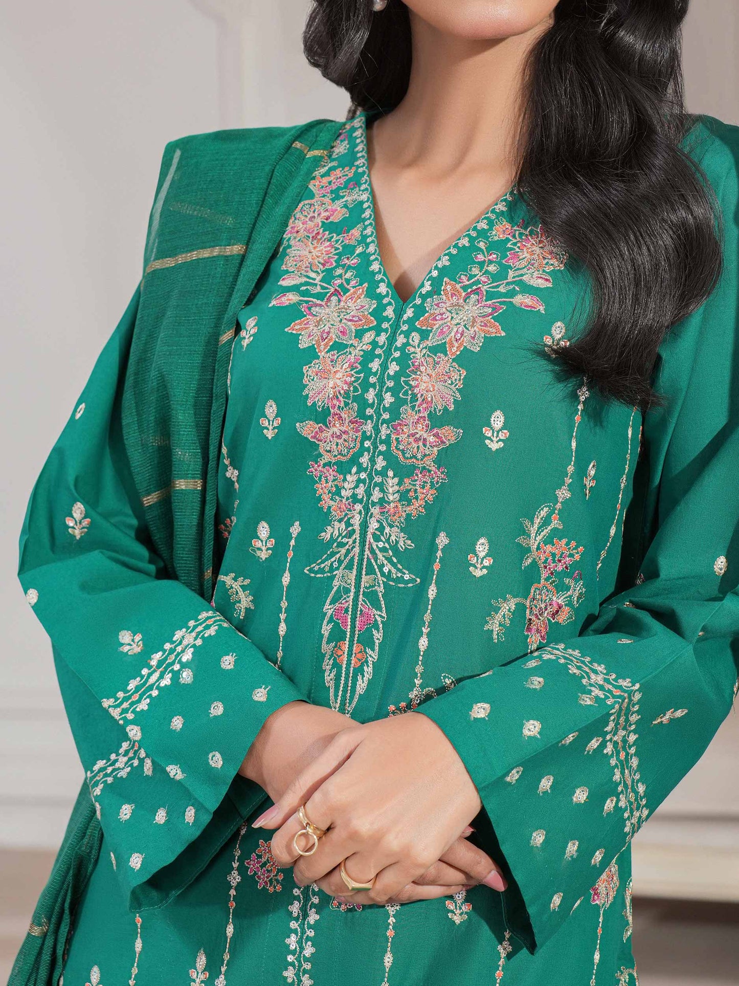 3 Piece Lawn Suit-Embroidered (Unstitched)