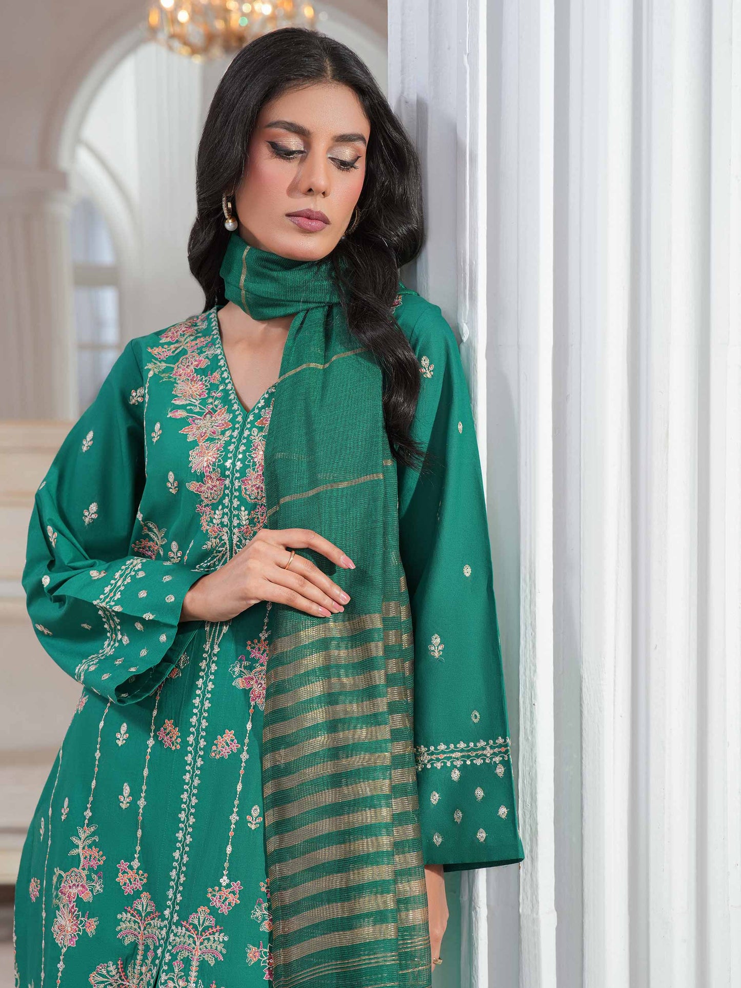 3 Piece Lawn Suit-Embroidered (Unstitched)