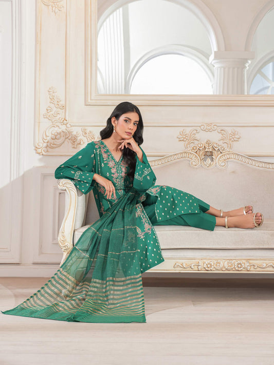 3 Piece Lawn Suit-Embroidered (Unstitched)