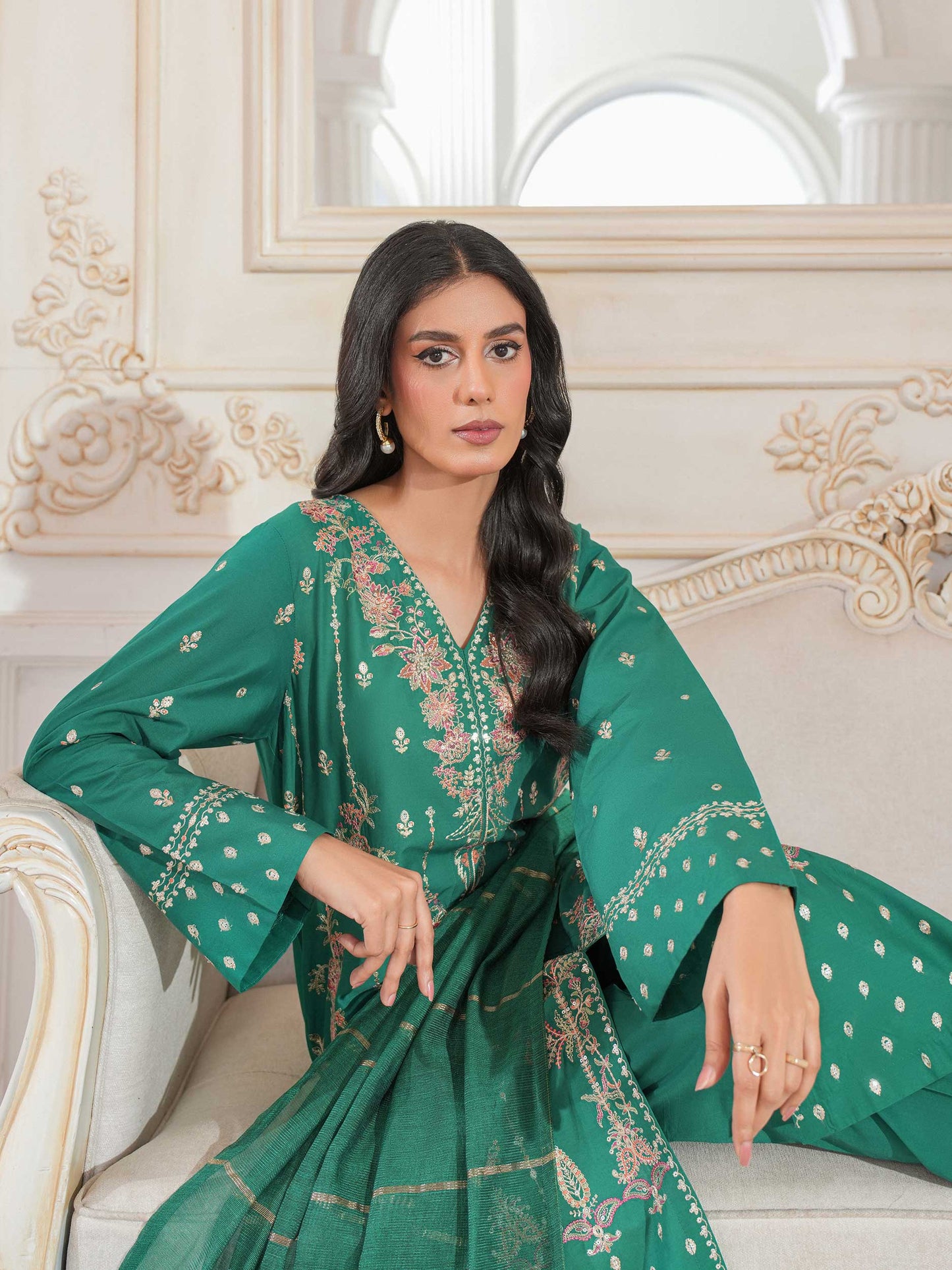 3 Piece Lawn Suit-Embroidered (Unstitched)