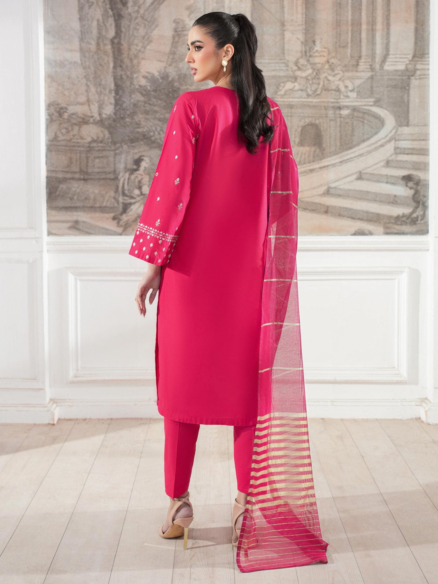 3 Piece Lawn Suit-Embroidered (Unstitched)