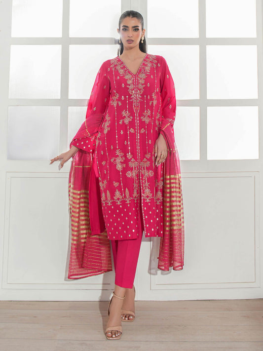 3 Piece Lawn Suit-Embroidered (Unstitched)
