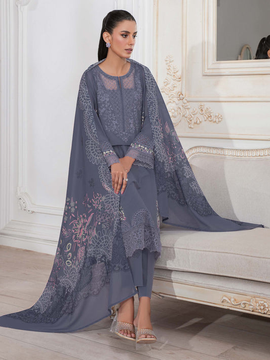 3 Piece Lawn Suit-Embroidered (Unstitched)