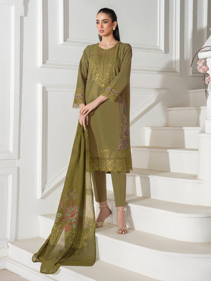 3 Piece Lawn Suit-Embroidered (Unstitched)