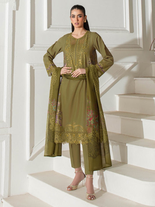 3 Piece Lawn Suit-Embroidered (Unstitched)