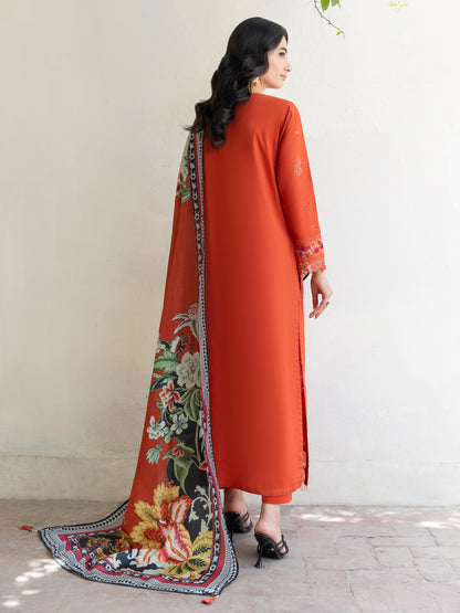 3 Piece Lawn Suit-Embroidered (Unstitched)