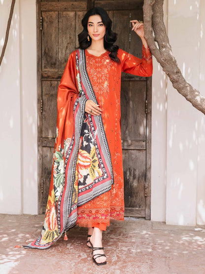 3 Piece Lawn Suit-Embroidered (Unstitched)