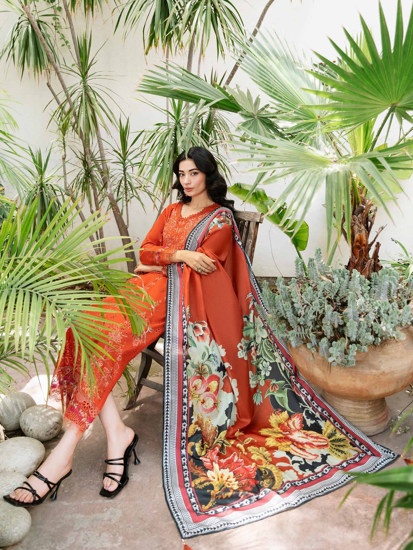 3 Piece Lawn Suit-Embroidered (Unstitched)