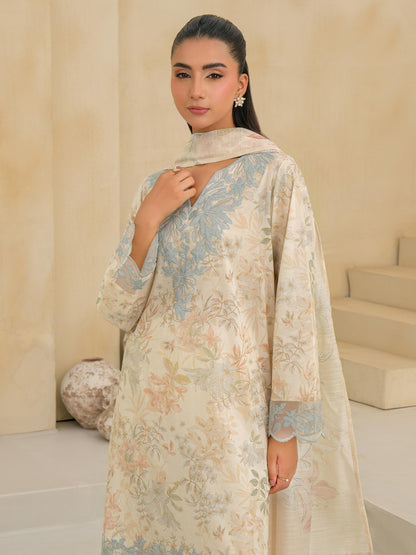 3 Piece Lawn Suit-Embroidered (Unstitched)