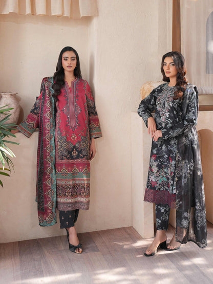 3 Piece Lawn Suit-Embroidered (Unstitched)