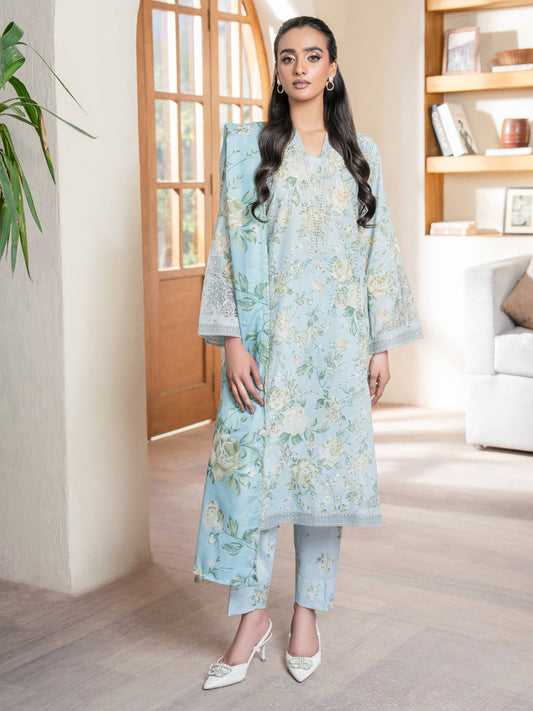 3 Piece Lawn Suit-Embroidered (Unstitched)